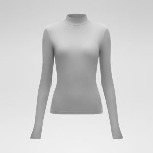 Bananain Thermal Base Layer Womens Underwear High Neck Warmth Set Long Sleeve Inner Wear Autumn Winter Essential T-Shirt