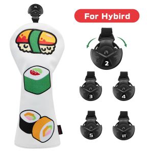 Golf Head covers Japanese Sushi Golf Head covers for Golf IronDriverFairwayHybridBlade Putter Mallet Putter