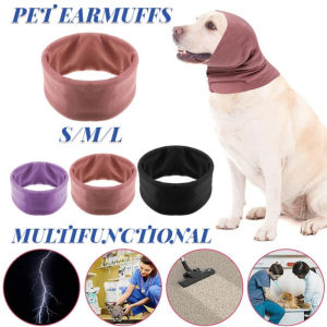 Pet Noise-proof Warm Grooming Earmuffs Turban Dog Ears Cover Flap Head Wrap for Dogs Earmuffs Puppy Soothing Emotions Soothing Tool