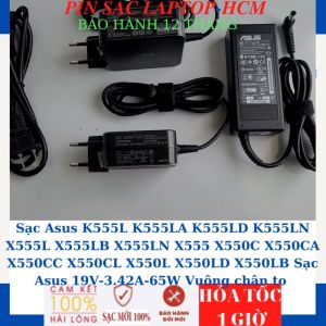 Sạc Asus K555L K555LA K555LD K555LN X555L X555LB X555LN X555 X550C X550CA X550CC X550CL X550L X550LD X550LB Sạc Asus 19V-3.42A-65W Vuông chân to