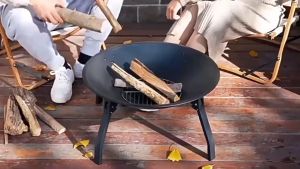 Bếp Lò Nướng Than Hoa 3in1 BBQ Charcoal Brazier Gọn Tiện Lợi Mang Đi Cắm Trại Cao Cấp WorldMart