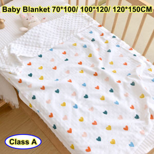 3D Doudou Comfort กำมะหยี่สำหรับเด็กทารกผ้ากำมะหยี่ผ้าเช็ดตัวพิมพ์ลายการ์ตูนเด็กหญิงเด็กชายผ้านวมผืนเล็กคลุมนอน