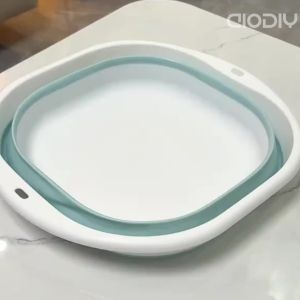 AIODIY foldable washbasin household travel portable toilet hostel wash clothes multifunctional plastic basin