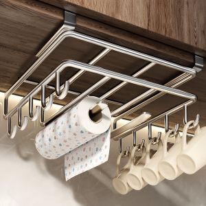 Suspended Kitchen Storage Rack Under Cabinet