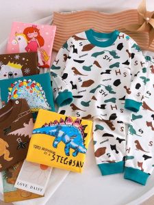 Pure Cotton Childrens Underwear Set Baby Girls Spring Autumn Clothes School Uniforms Baby Autumn Pants Innerwear Ensemble