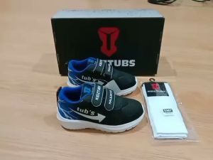 Sepatu Sekolah Anak Laki-Laki Warna Hitam Perekat Usia PAUD TK SD SMP - KIDZTUBS1304