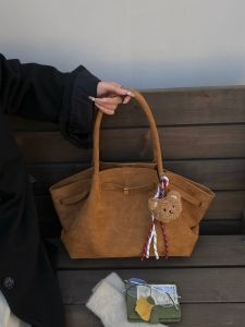 MIRUIDUO | Vintage Plush Tote Bag Large Capacity