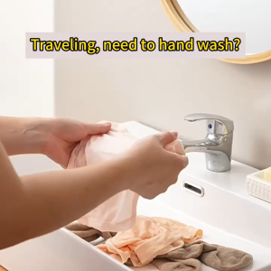 Wireless Rechargeable Mini Washing Machine With Dual Detachable Bucket 3600mAh Portable Compact Underwear Sock Washer For Baby Clothes Dorm Camping RV Travel Home Use
