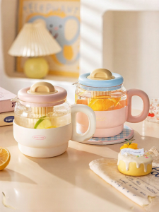 MODERN SWEETHOME | Cốc Thủy Tinh Chống Nhiệt Dung Lượng Lớn Phân Loại Trà và Nước Borosilicate Cao
