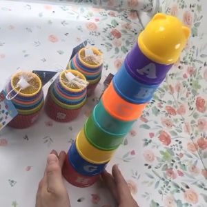 ของเล่นเด็กเล็ก ถ้วยเรียงซ้อน ถ้วยหัดเรียง ของเล่นเด็กที่ทุกบ้านต้องมี ช่วยเสริมพัฒนาการดีที่สุด