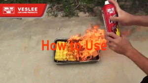 Car Fire Extinguisher - with stand Portable Fire Stop 1000ML Portable Emergency Mini Car Stop Fire Extinguisher