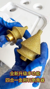 Tile Hole Opener Marble Chamfering Tool Diamond Grinding Head Multi-purpose Tapered Umbrella-shaped Drill Bit