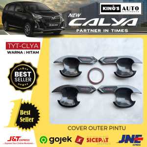 Paket Cover Outer Pintu Toyota Calya Carbon Glossy