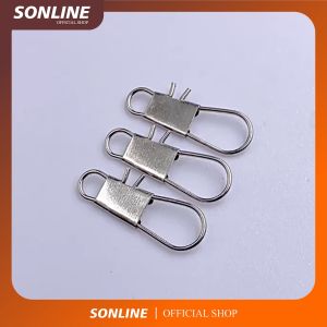 SONLINE konektor Connector Kili-kili Pancing Rolling Swivel Bahan Stainless Steel Fishing Gear BXBZ