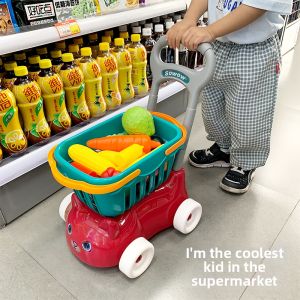 SOWOW | Realistic Fruit & Vegetable Shopping Basket Toys
