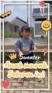 EVERKIDS / Sweater Anak 1-6 Tahun / Crewneck Oversize Anak Model Korean Raglan / ROBOT