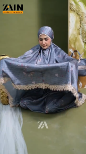 Diskon Beli 3Pcs Gratis 3Pcs Mukena Dewasa ARMANY SILK Bordir Bunga Mewah Exlusive 2in1 Alisa Series