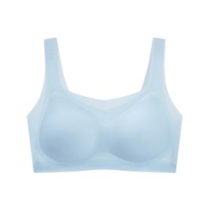 HUACHENGSHI | Invisible Seamless Summer Ultra-Thin Strap Ice Silk Sports Bra Vest Style Womens Underwear Comfortable Nylon One-Piece Design