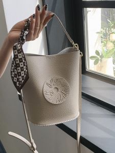 DIY Hand-Made Bag Pack Woven Material Kit Women Fancy Satchel Large-Capacity Bucket Cross Body Bucket Bag Gift