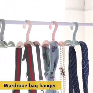 Handbag Bag Hanger 360 Rotating Multipurpose Scarf Tote Bag Storage Hanging Cupboard Closet Handbag Hanger Handbag Organizer Rack