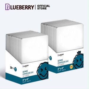 30pcs Blueberry Toploader For Photocard Toploader With Film Clear Lomo Card Kpop Toploader Set Case BERYFAM
