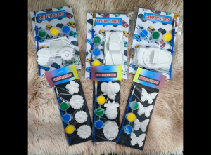 Cartoon coloring plaster doll kids painting handmade diy educational toys Figurine Educational Toys
