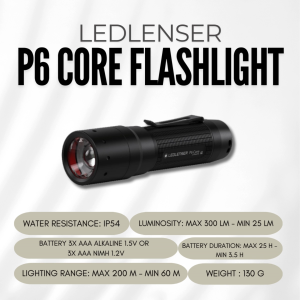 LEDLENSER P6 CORE FLASHLIGHT