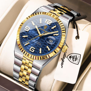 POEDAGAR Casual Top Men Clock Waterproof Luminous Date Luxury Man Watch Stainless Steel Quartz Fashion Mens Watches Couple Gift