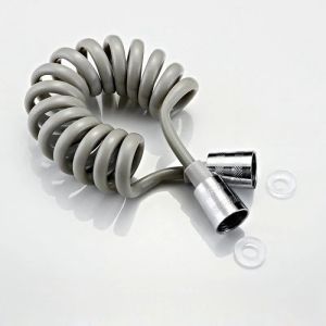 1.5M/2M Spiral Hose Retractable Spring Hose Bathroom Shower Pipe High-Pressure Flexible Toilet Sprayer Hose