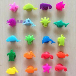 Creative Marine Animal Wine Glass Mark Silicone Wine Glass Distinguish Label Water Cup Logo Sticker Cup Mark Cup Distinguish