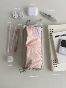 Large Capacity Canvas Pencil Case Simple Design for Girls Primary And Middle School Students Stationery Bag Nichaopiao Liang