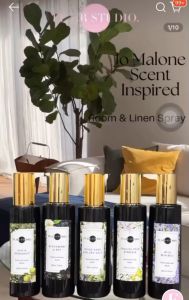 JM Scent-Inspired (5 Premium Scents) Room & Linen Spray Air Freshener & Home Fragrance (100ml)