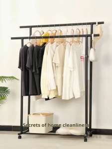 Double Pole Clothes Rack Drying Rack Indoor Outdoor Clothes Hanger Floor Rack Heavy Laundry Rack Sampayan Drying Rack Sampayan Adjustable Clothes Rack Stand Clothing Rack Drying Rack Organizer【In Stock】【COD】