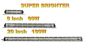 Super Slim 12V 24V 8" 15" 20" Inch LED Light Bar Spot Flood Led Bar for Car SUV Off Road Work Light