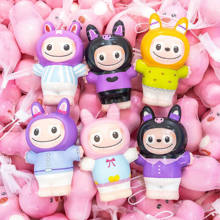 Labubu Knead stress toys Little policewoman เนยหมีเด้งช้าหยิกเพลงคลาย ...