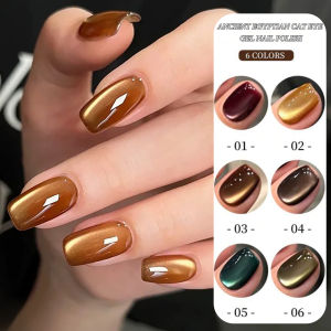 WS 10ml Pink Red Cat Magnetic Gel Nail Polish Jelly Amber Gorgeous Color Soak Off UV LED Semi Permanent Gel Nail Art