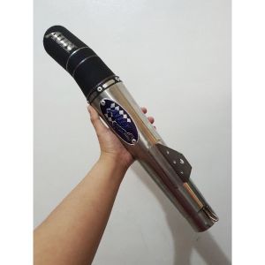 Knalpot Racing AUN Ujung Hitam 50mm Silincer Only