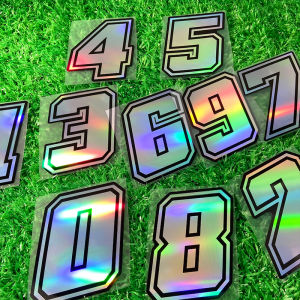 1 Máy Tính Chống Nước Laser Số Xe Máy Dán 0-9 Vinyl Tường Cho Xe Máy Bình Nhiên Liệu Mũ Bảo Hiểm Hộp Xe Tay Ga Trang Trí