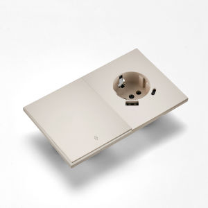 Skin Sensation USB A+C Integrated Panel Embedded Button Light Switch Power Sockets Skin Feel Paint Wall Socket DIY Combination