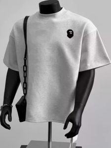 PAZHAOLANG | Vintage Ape Print Short Sleeve T-shirt