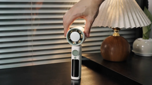 Quạt Mini Cầm Tay JF139 Đa Năng 199 Cấp Gió Pin 5000mAh Tích Hợp Đèn Pin Màn Hình Số Bảo Hành 1 Đổi 1