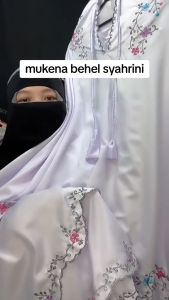 MUKENA DEWASA MEWAH BEHEL SYAHRINI BORDIR TIMBUL EXKLUSIVE SUTRA VELVET PREMIUM