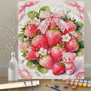 BILIBILI | Acrylic Paint By Numbers Fruit Basket Oil Painting Package Art Picture For Bedroom Wall Adults Hand Painted Unique Gift