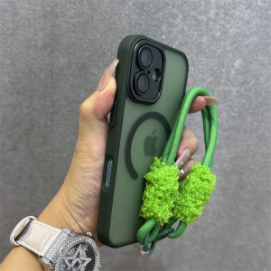 Matte Finish C-Shaped Magnetic Absorption Phone Case Full Cover Lens Film Skin Feel for Apple iPhone 16 pro Max 15 pro 14 13 12 New Model