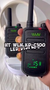 HT WLN Walkie talkie HT Two-Way Radio Layar LED KD - C100U ( isi 1 pcs ) - Antena Sedang-Batrai 1500 mA