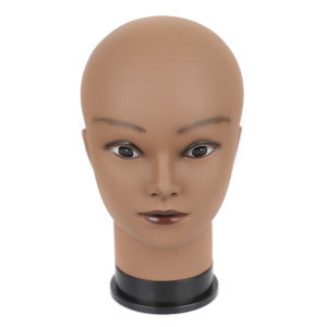 Afro หญิง Bald Mannequin HEAD สําหรับผู้หญิงทําวิกผมหมวกแว่นตา Cosmetology Manikin HEAD แต่งหน้าฝึกผมจัดแต่งทรงผม