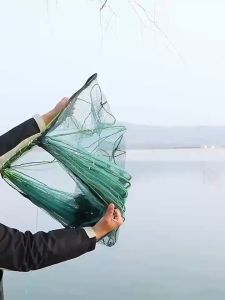 Merek terkenal PHOENIX LAND Jaring Ikan pancing payung mancing perangkap ikan bubu ikan alat tangkap ikan 6 8 16 20 Lubang