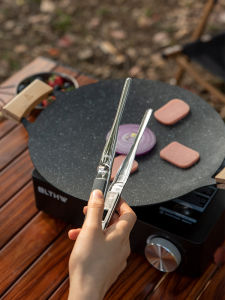 กุญแจปิ้งย่าง LTHW กันลื่น พร้อมกุญแจปิ้งย่างสเตนเลสสำหรับการปิกนิก การเดินป่า ปิกนิก อาหาร เสื้อผ้า ปิ้งย่าง