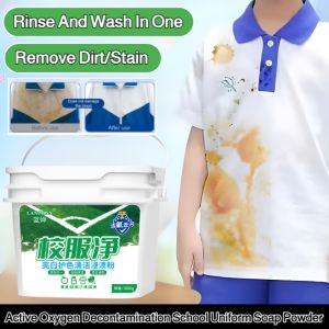 School Uniform Cleaning Detergent Soaking And Washing Stubborn White Clothes To Remove Yellow Stains