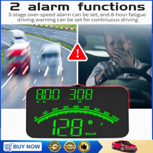 Auto HUD Head Up Display GPS Beidou Car Speedometer Altitude Compass Over Speeding Alarm System Ready Stock